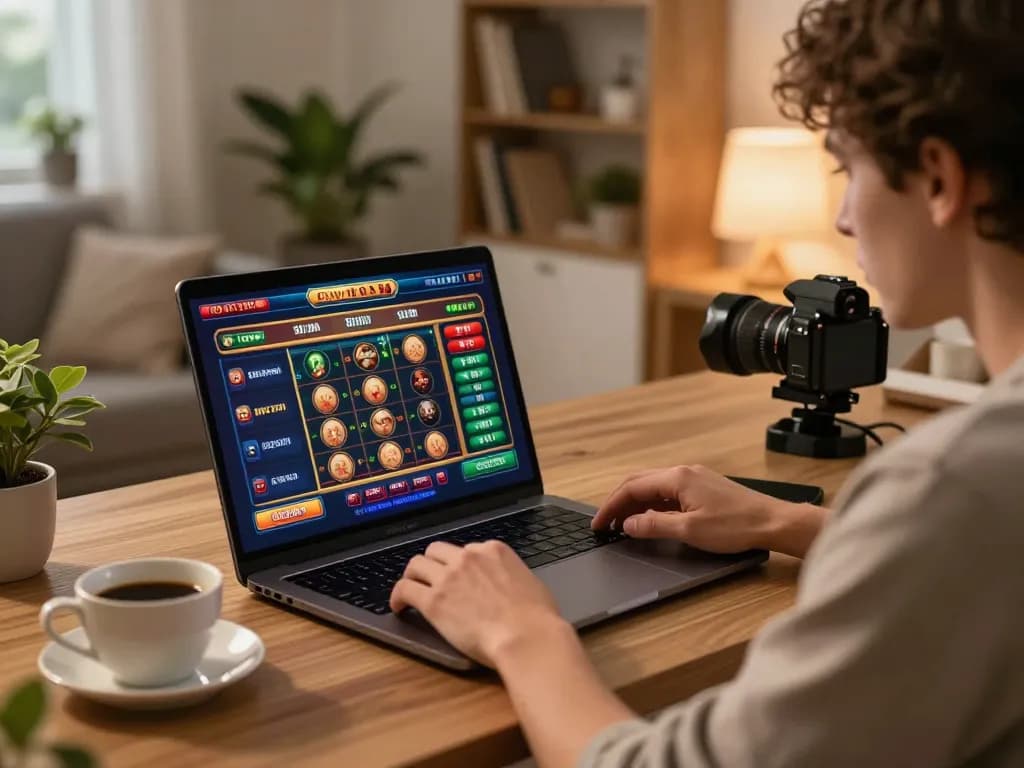 Engaging in online casino gaming, focusing on situs gacor for better strategies and wins in a cozy setup.