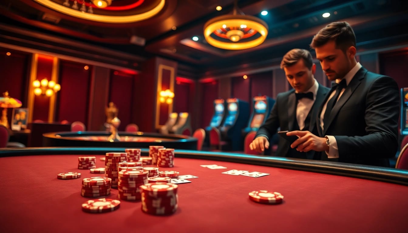 Experience the thrill of online gambling with https://www.bdtk66.my/ at a luxurious casino table.