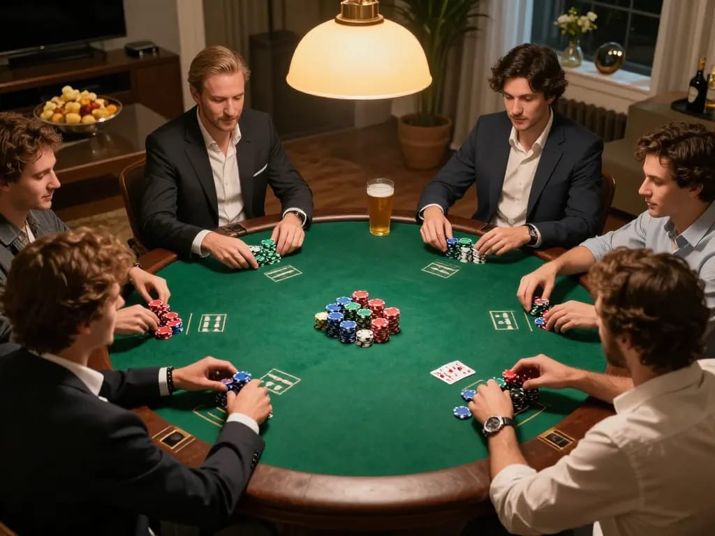Pemain menikmati permainan poker yang menarik di rumah, meningkatkan pengalaman aman788 mereka dengan setiap langkah strategis.