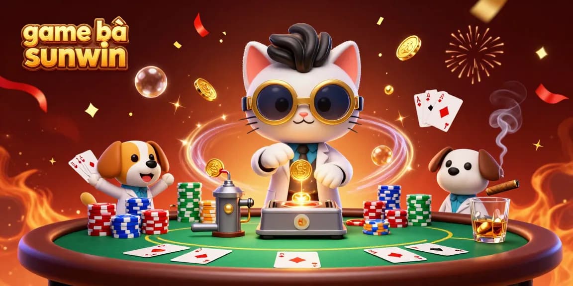 Engage in thrilling gaming with game bài sunwin in a vibrant casino scene featuring dynamic poker elements.