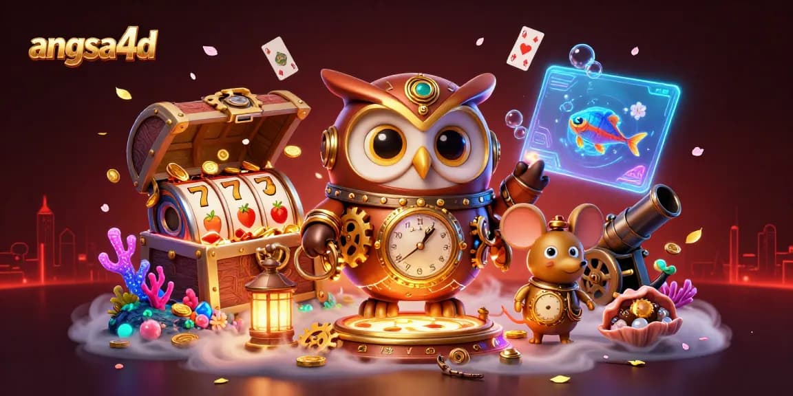 Spin to win at angsa4d with vibrant slot visuals and dynamic casino elements in a magical scene.