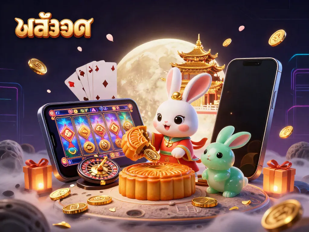 Experience exciting สล็อต gameplay with our 3D illustration featuring cartoon characters and vibrant gaming elements.