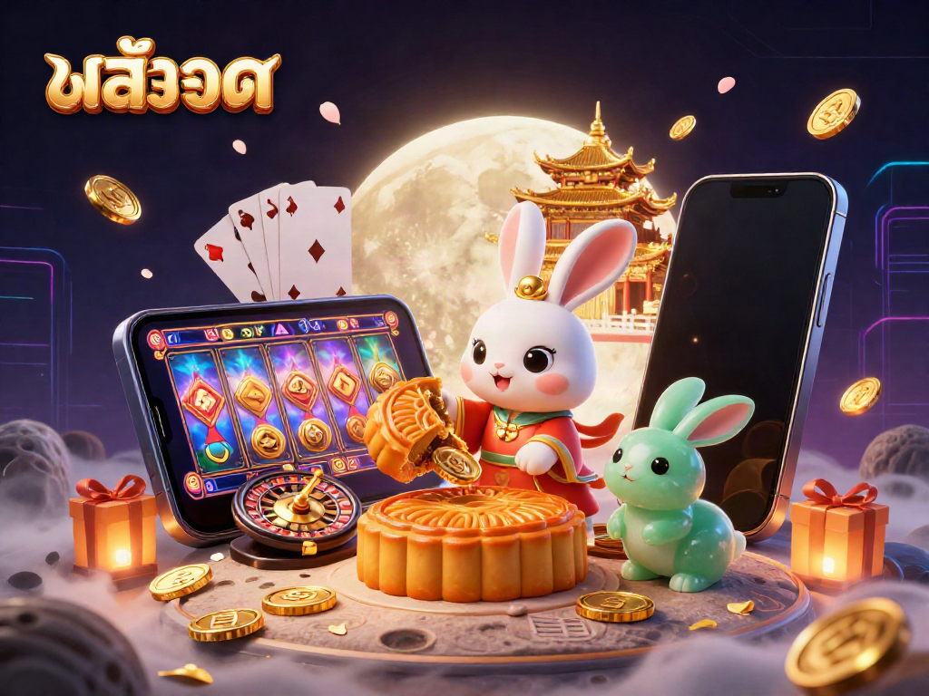 Experience exciting สล็อต gameplay with our 3D illustration featuring cartoon characters and vibrant gaming elements.