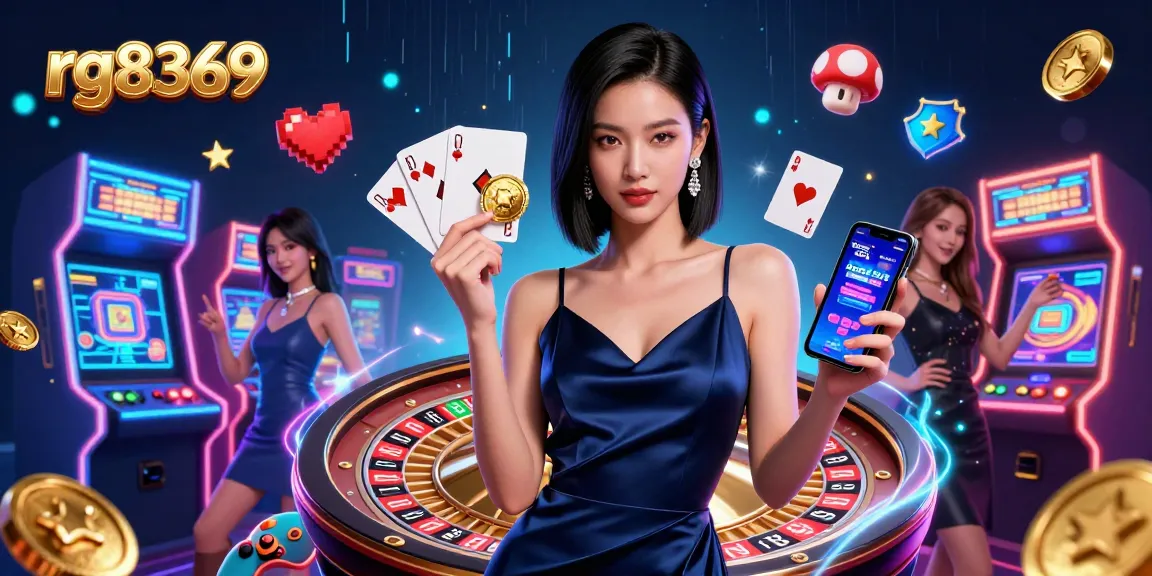 Engage in thrilling gaming action at rg8369's vibrant casino scene showcasing stunning visuals.