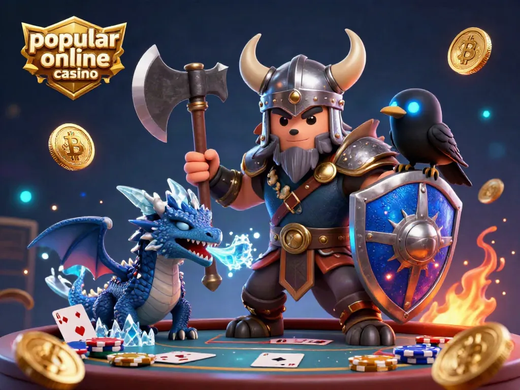 Experience the thrill at this popular online casino with dynamic crypto-themed characters and vibrant game elements.