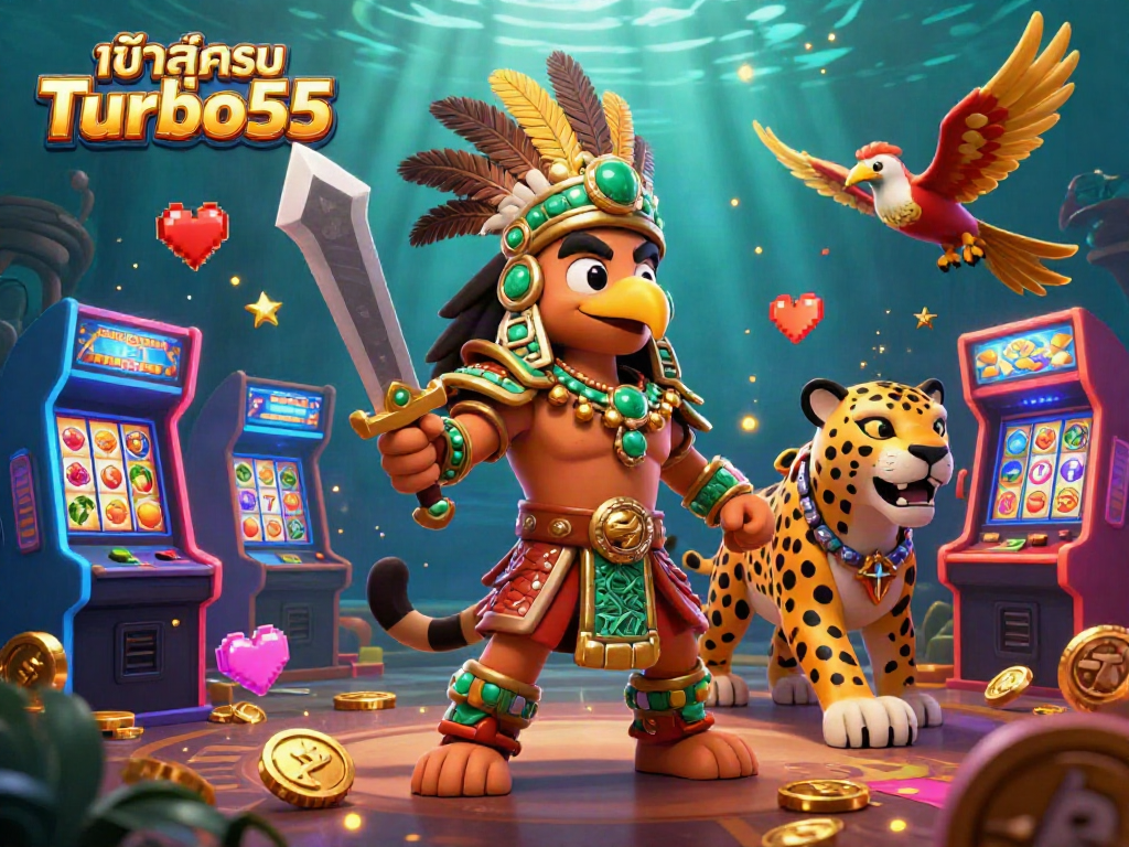 Engage with exciting casino games at เข้าสู่ระบบ Turbo55 featuring Aztec warriors and vibrant slots.
