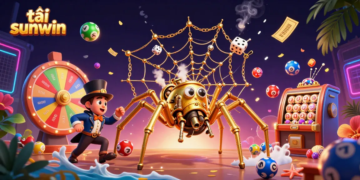 Experience tải sunwin with this vibrant and intricate casino-themed 3D illustration.