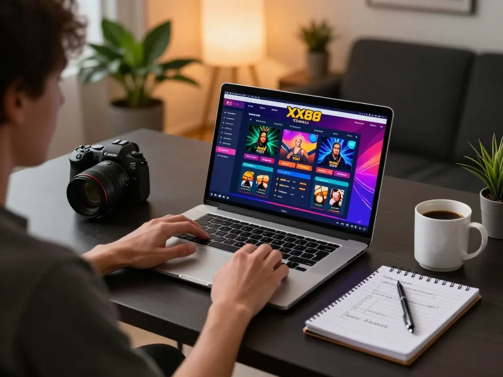 Engaging user playing on XX88 TODAY's online casino platform with dynamic interface.
