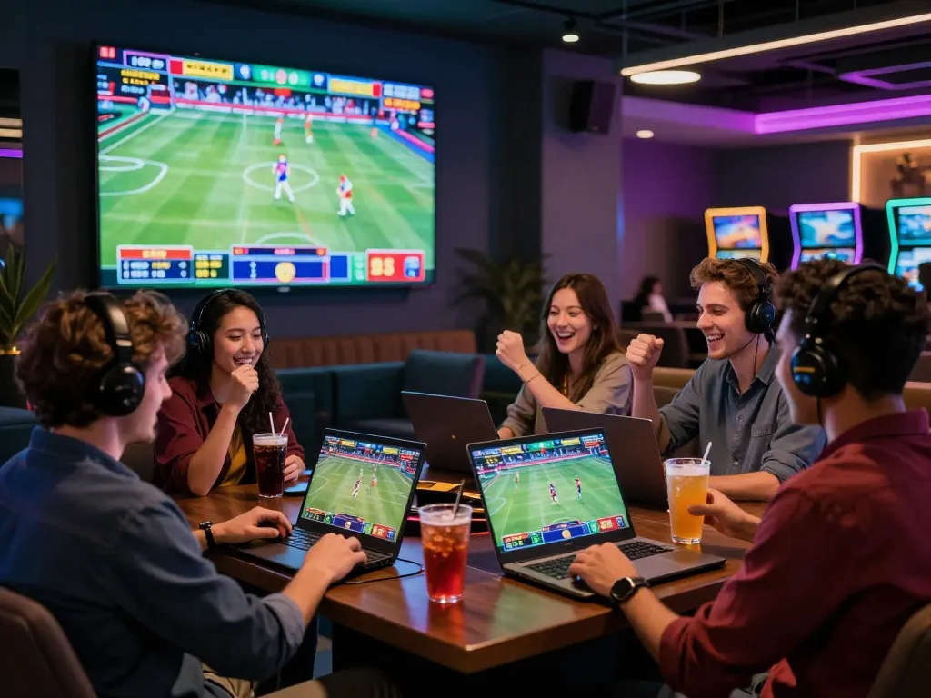 Exciting online gaming experience at trang chủ hm88 with lively players engaging in sports betting.