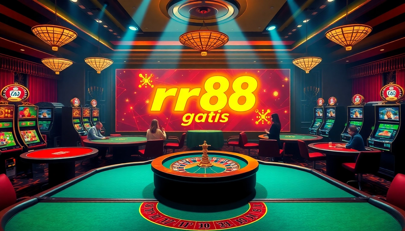 Experience thrilling gameplay at rr88 gratis with exciting casino tables and vibrant slot machines.