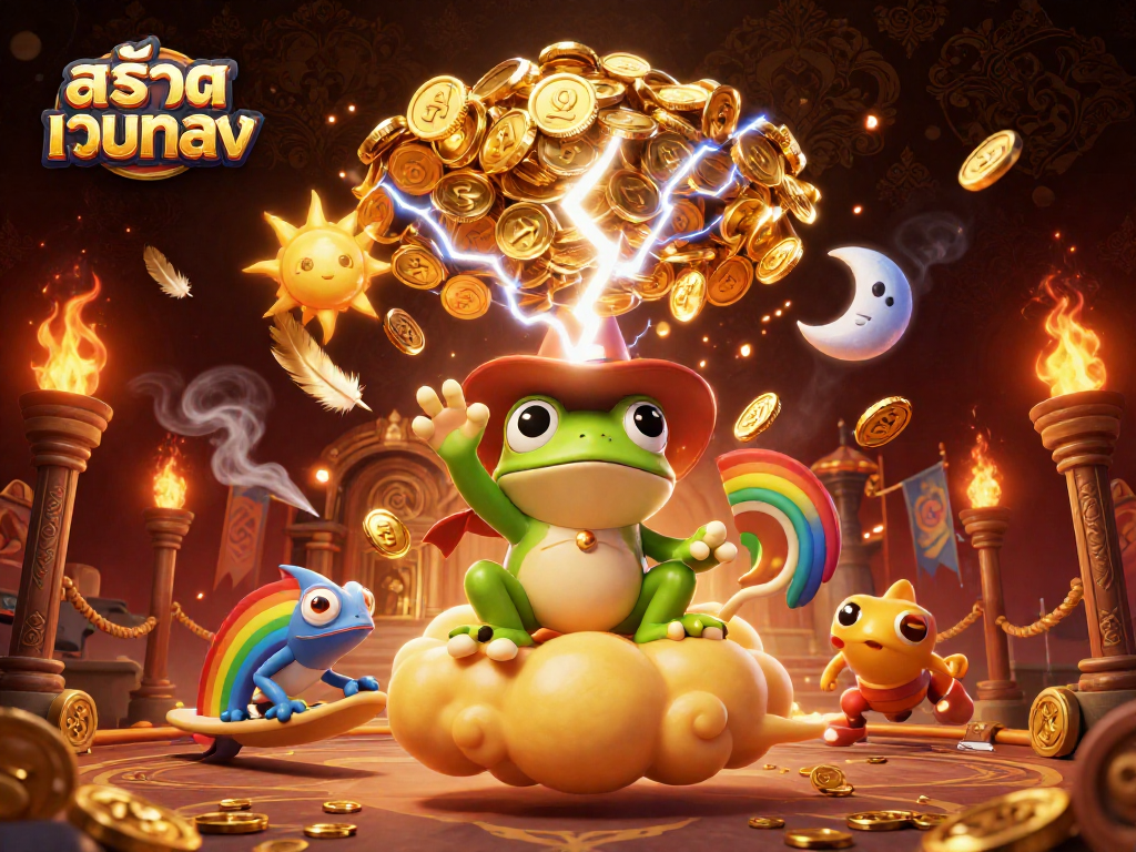 Experience the excitement of สล็อตเว็บตรง with vibrant characters and dynamic casino elements.