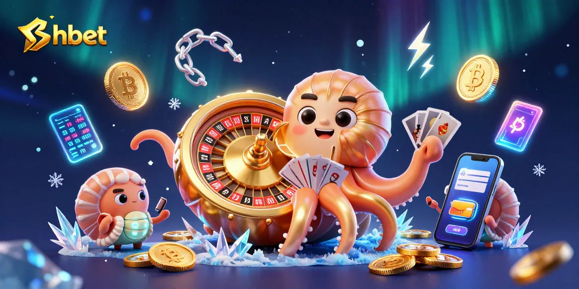 Experience thrilling gameplay with shbet featuring a giant nautilus roulette wheel and vibrant crypto 3D coins.