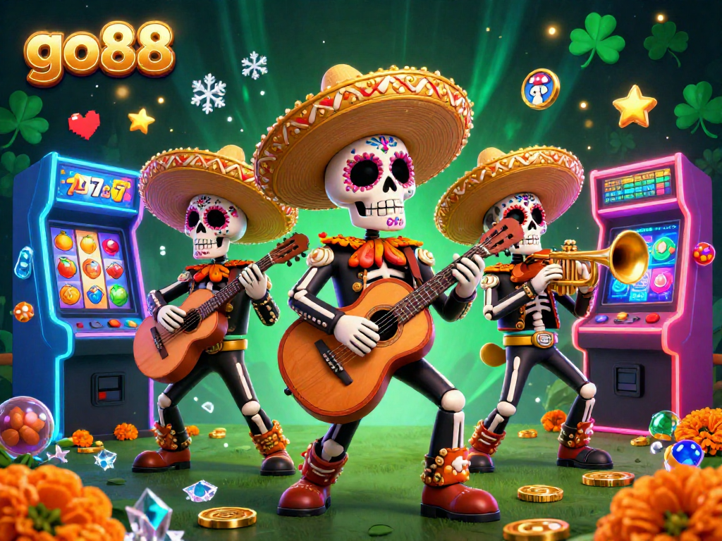Win big with go88 by enjoying vibrant slots alongside a mariachi band in 3D!