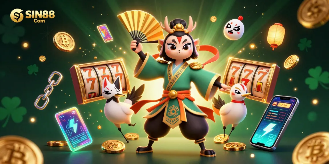 Spin for big wins with SIN88 Com’s vibrant casino illustration showcasing rich gaming details.