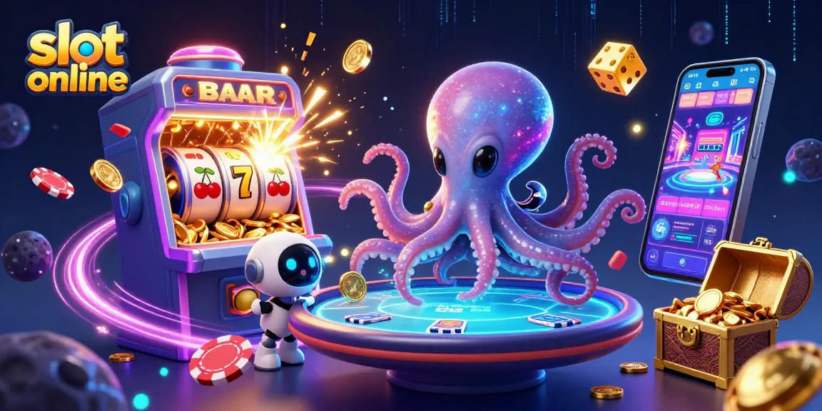 Experience exciting slot online action with vibrant 3D alien characters and dynamic game elements.