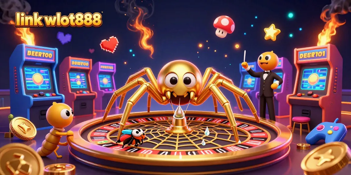 Taruhan bola parlay di link wslot888, momen taruhan seru dengan hiasan kasino bertema 3D.