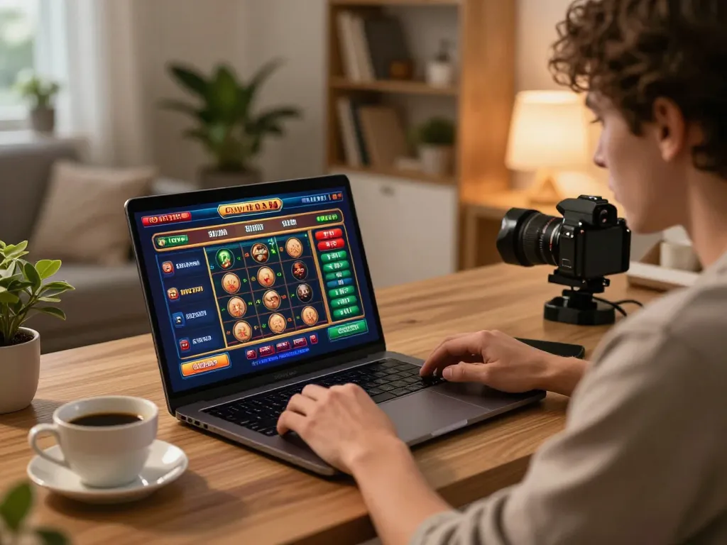 Engaging in online casino gaming, focusing on situs gacor for better strategies and wins in a cozy setup.