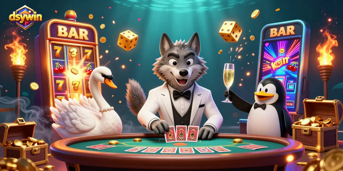 Engage in riveting baccarat action with dsywin featuring charming characters and vibrant casino elements.