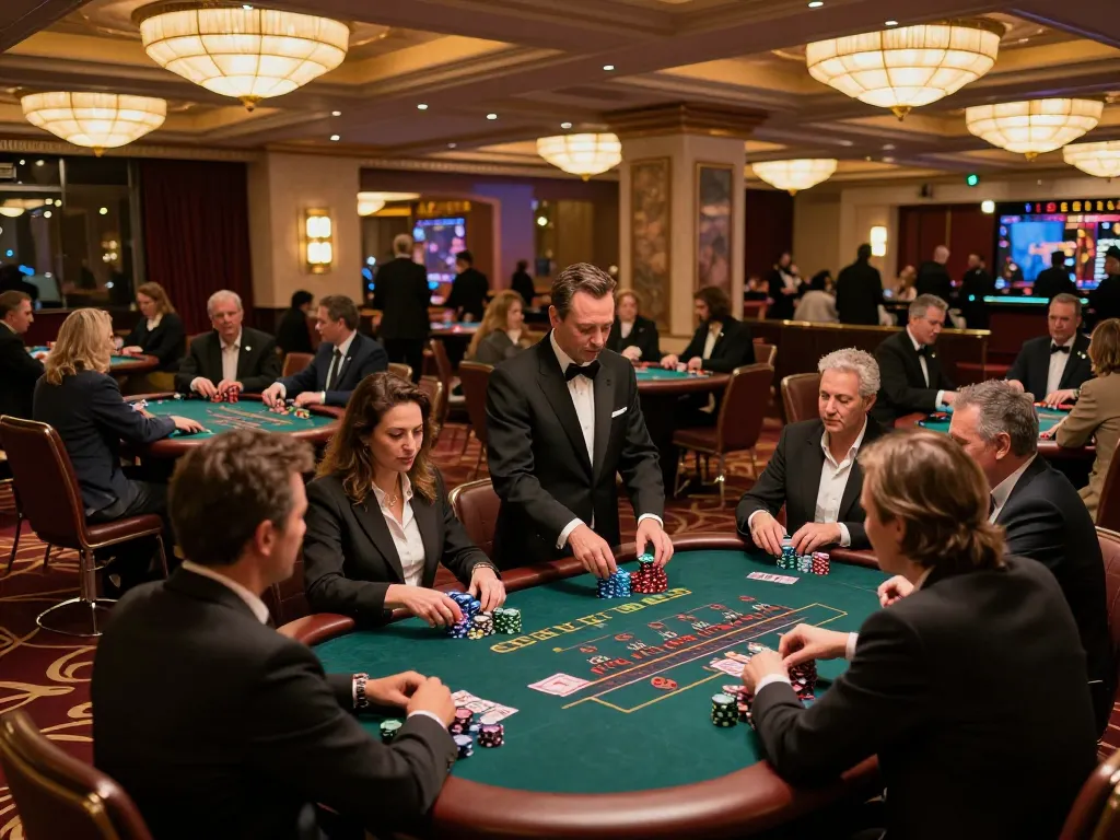 Players at SC88 enjoying strategic blackjack gameplay in a luxurious casino setting
