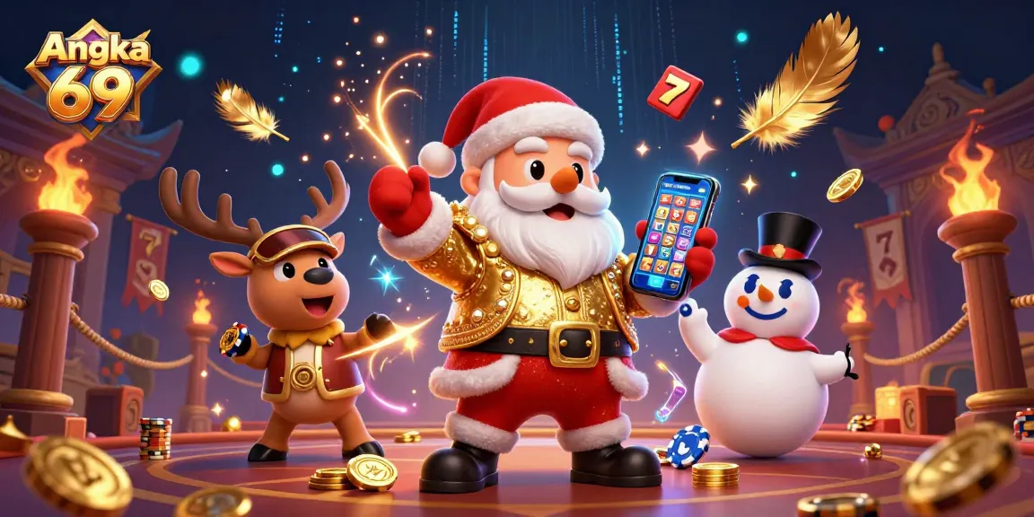 Experience the thrill of Angka 69 with vibrant slot imagery and dynamic casino features.