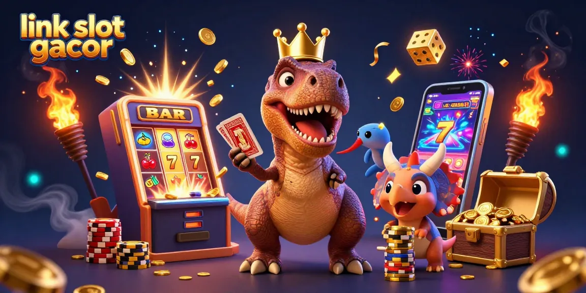 Engage with the link slot gacor explosion and vibrant casino atmosphere as characters enjoy the game.