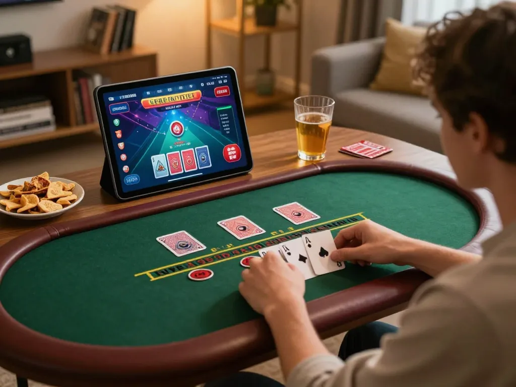 Player strategizing with dash88 while engaging in a live dealer blackjack game on tablet.
