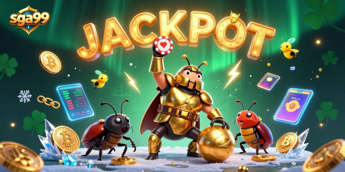 Engage with sga99 for thrilling jackpots, featuring unique casino characters and vibrant elements.