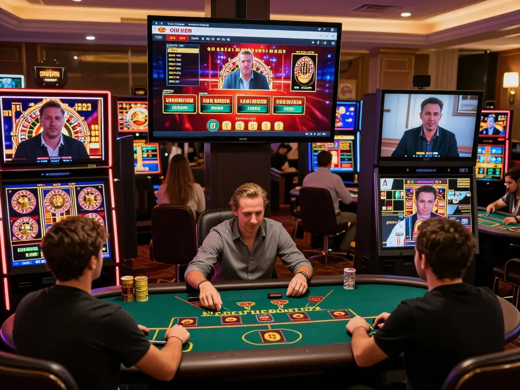Players enjoying live dealer games at MM88 online casino, showcasing engaging gameplay and vibrant graphics.