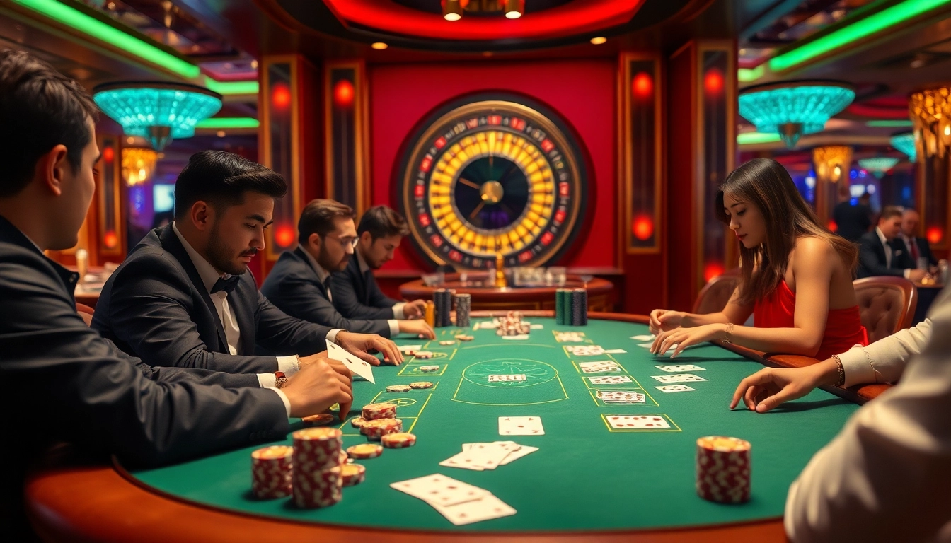 Engage in high-stakes excitement at TRANG CHỦ TG88's luxury casino poker table.