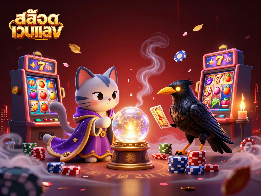 Spin the slots for massive wins at สล็อตเว็บตรง with vibrant characters in a high-stakes scene.