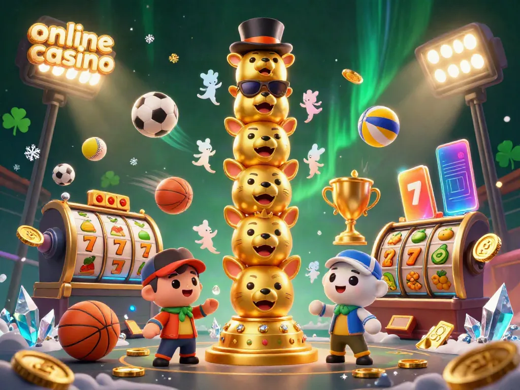 Experience an exciting online casino scene featuring a golden totem pole and dynamic gaming elements.