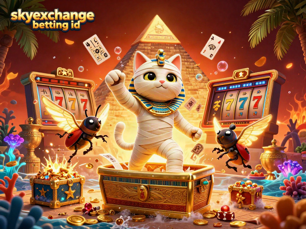 Experience the thrill of skyexchange betting id with vibrant casino elements and dynamic characters.