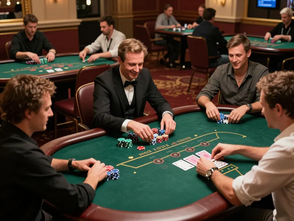 The action at a live poker game highlights strategies and excitement at LV88SEO's premier gaming experience.