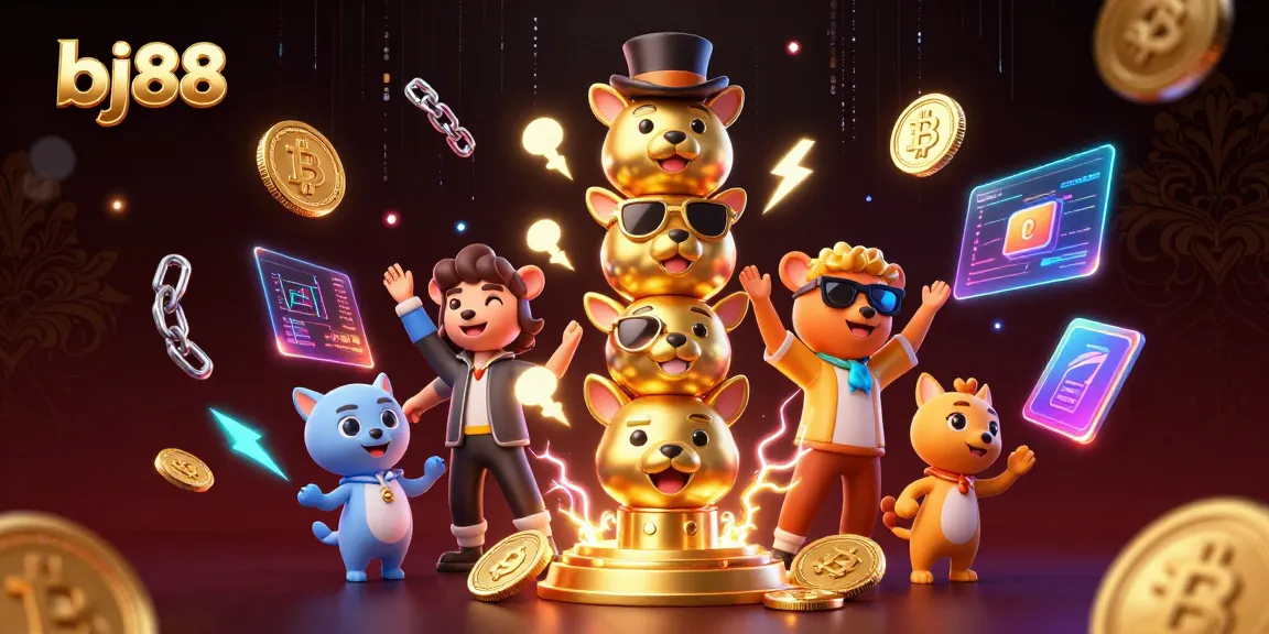 Bettors enjoy various games at bj88 online casino with vibrant characters and elements.
