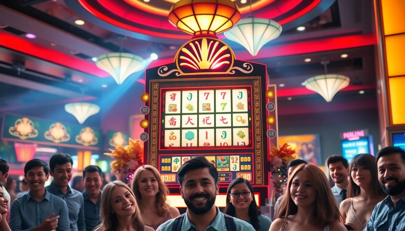 Players enjoying the slot mahjong ways game while aiming for big jackpots with free spins.