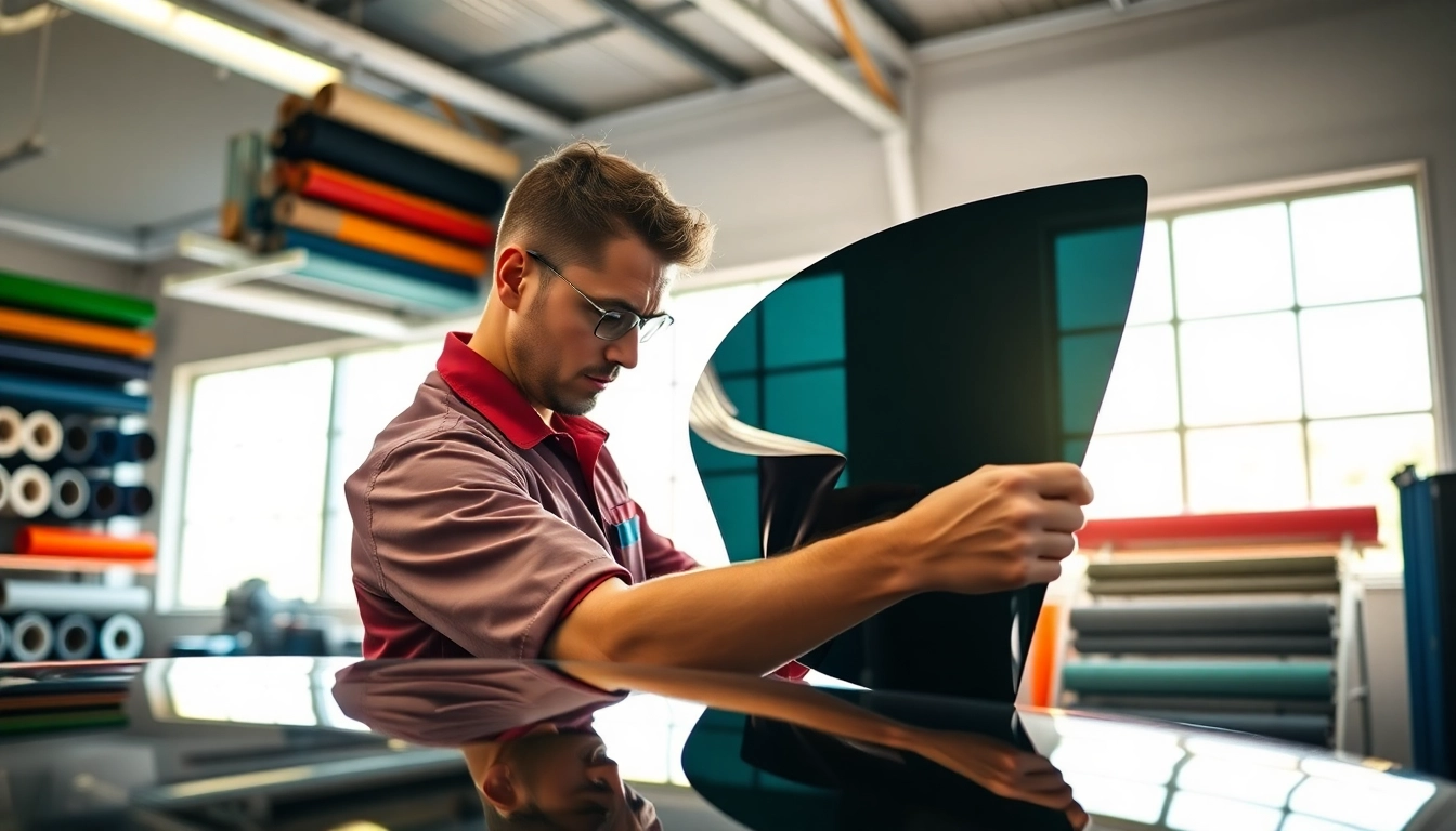 Apply window tint near me for enhanced vehicle aesthetics and UV protection.