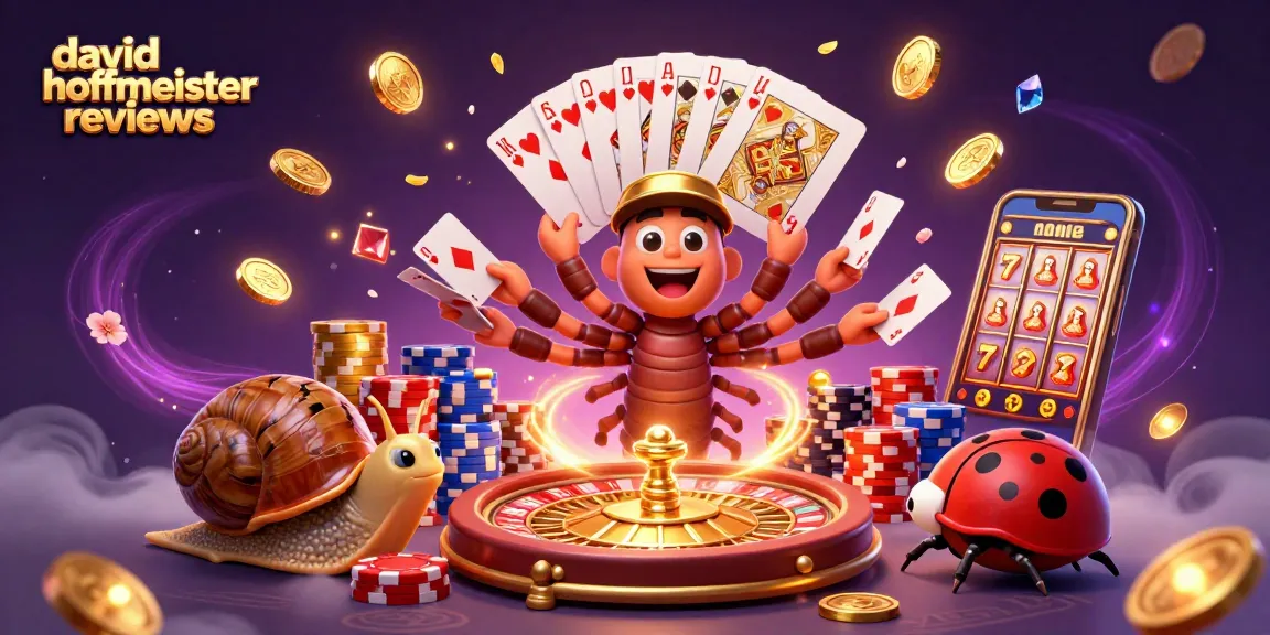 Engage in dazzling gameplay with the vibrant illustration showcasing David Hoffmeister reviews in a lively casino scene.