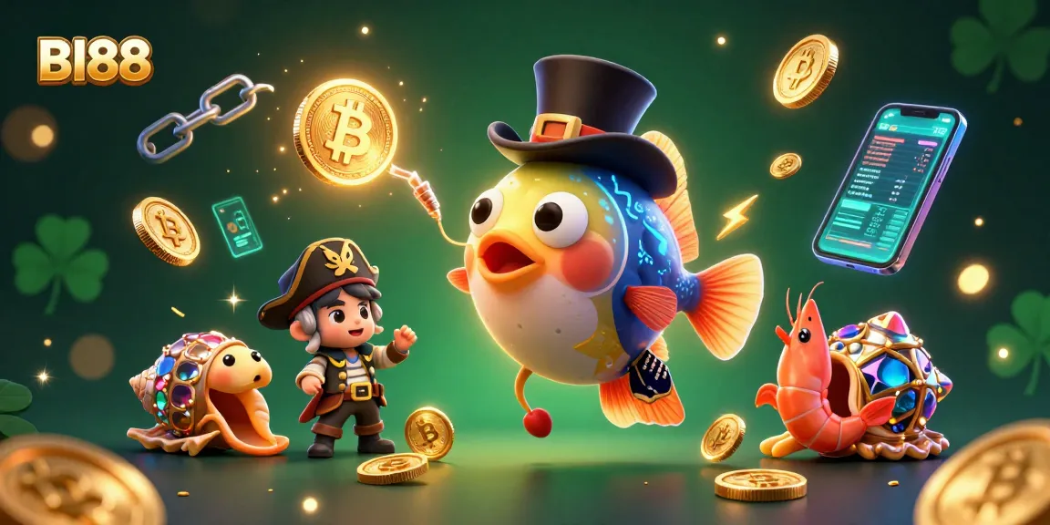 Engage with BI88's exciting casino adventures featuring vibrant characters and dynamic crypto elements.